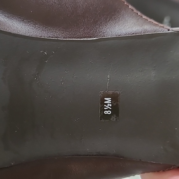 Etienne Aigner "Clayton" Brown Heeled Sandals size 8.5 - Picture 7 of 9